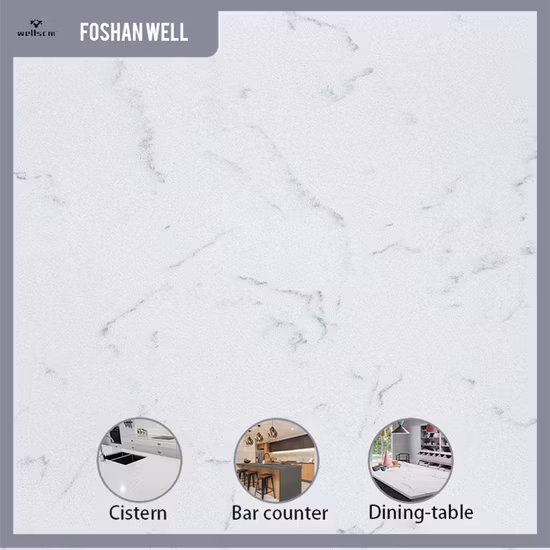 Mármol artificial Cuarzo Mármol de Carrara Piedra de cuarzo