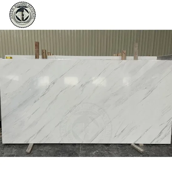 Venta al por mayor de cuarzo blanco artificial sólido prefabricado para cocina, encimera, encimeras de tocador